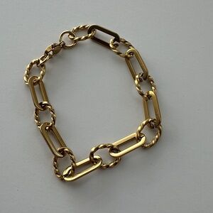 Gold Chain Link Bracelet